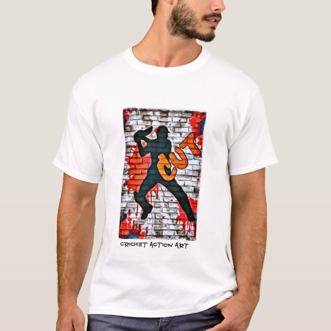 Cricket Graffiti - Cut T-Shirt (Front)