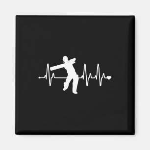 Cricket Heartbeat - Funny Cricketer  Magnet