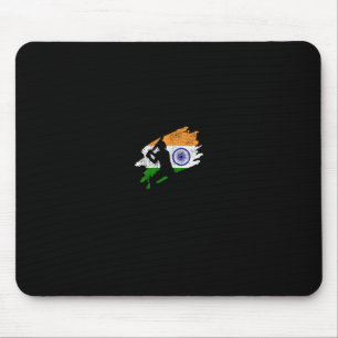Cricket India Flag Jersey Vintage Gift Mouse Pad