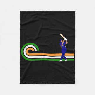 Cricket India For Cricketers Players And Indian Cr Fleece Blanket