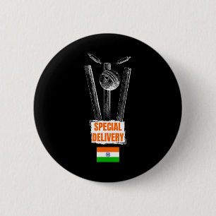 Cricket India Jersey Flag Indian Cricket In Usa 6 Cm Round Badge