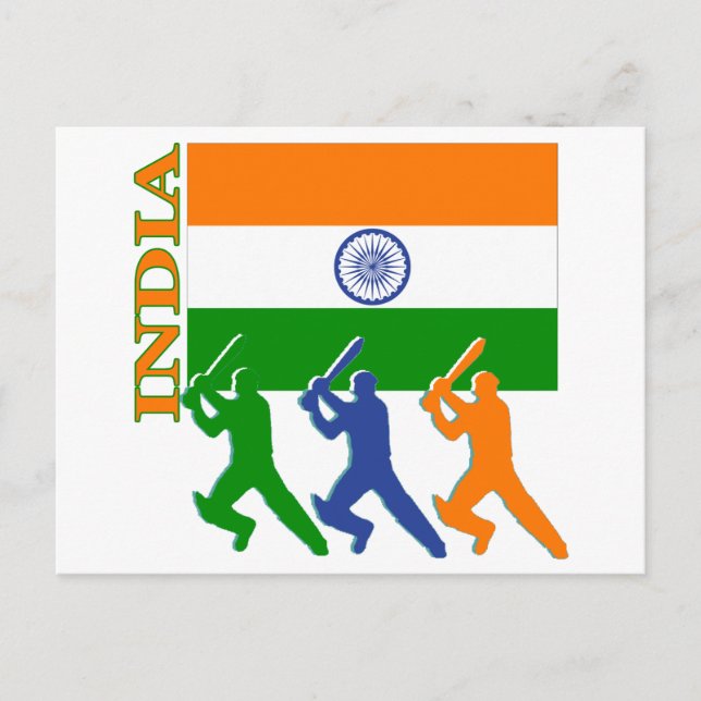 Cricket India Postcard (Front)