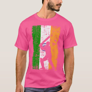 Cricket Indian Flag Cricket Player Cricket Lover T-Shirt