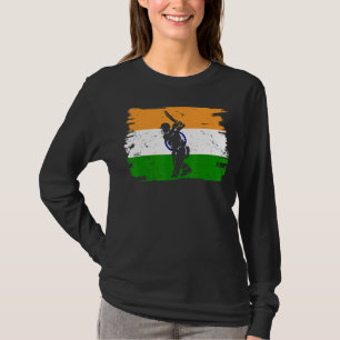 Cricket   Indian Players Flag Of India Cricket Pla T-Shirt