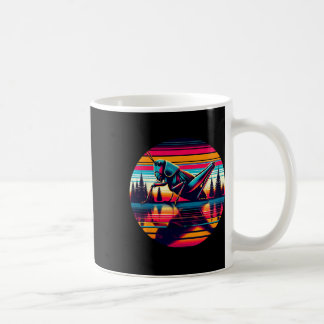 Cricket Insect Sunset Retro Style Vintage 80s 70s Coffee Mug