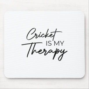 Cricket Is My Therapy Mouse Pad