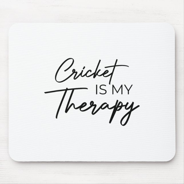 Cricket Is My Therapy  Mouse Pad (Front)