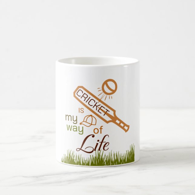 Cricket is my way of life coffee mug (Center)