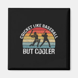 Cricket Like Sell But Cooler Tsman Bowler Retro Te Magnet