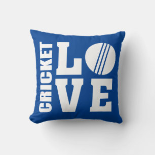Cricket Love Blue Cushion