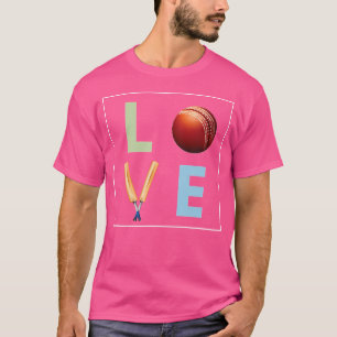 Cricket Love For Cricket Sports Player Funny Crick T-Shirt