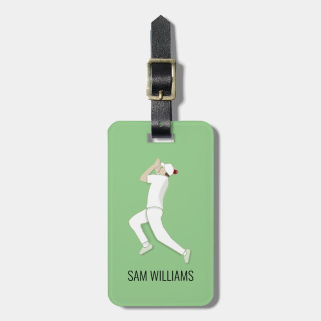 Cricket Luggage Tag (Front Vertical)