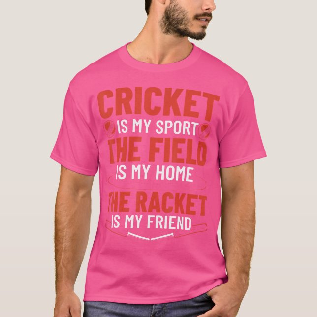 Cricket Match Player Cricket Player Cricket Bowler T-Shirt (Front)