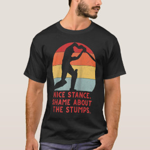 Cricket men women boys girls students vintage Ragl T-Shirt
