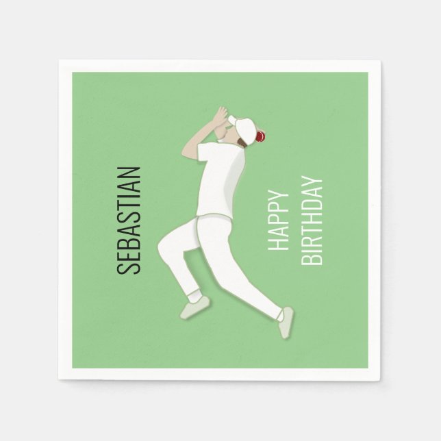 Cricket Napkin (Front)