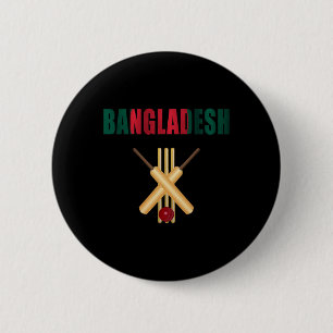 Cricket Ngladesh Flag T Ll Wicket 6 Cm Round Badge