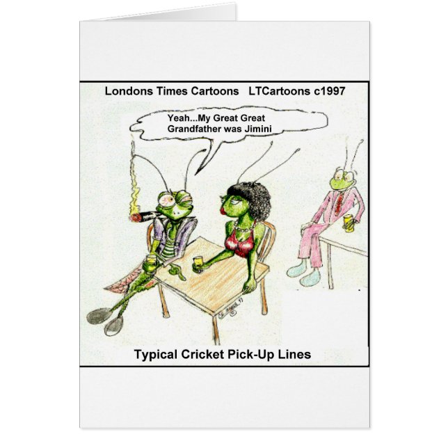 Cricket Pick-Up Lines Funny (Front)