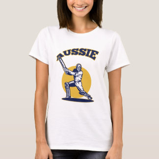 cricket player batsman Australia retro T-Shirt