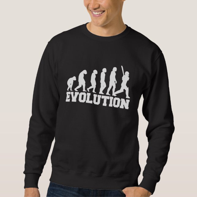 Cricket Player Boys Sport Crickets Sweatshirt (Front)