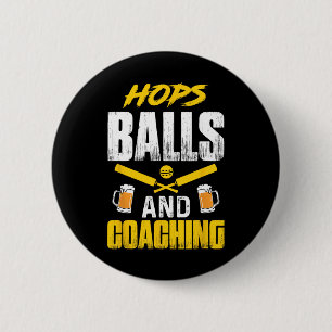 Cricket Player Coach Beer Drinking Team Sports Ent 6 Cm Round Badge