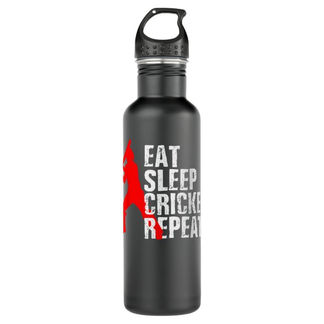 Cricket Player Cool Gift  710 Ml Water Bottle (Front)