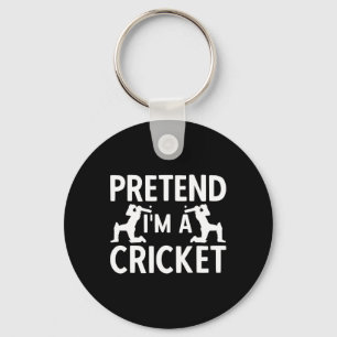 Cricket Player Cricket Sport Vintage Cricket 5  Key Ring