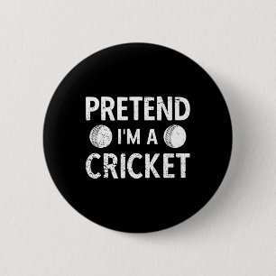 Cricket Player Cricket Sport Vintage Cricket 8  6 Cm Round Badge