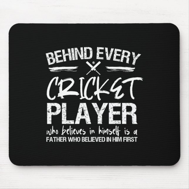 Cricket Player Dad  Mouse Pad (Front)