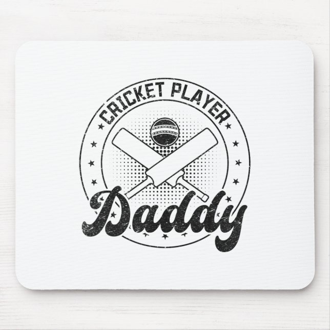 Cricket Player Daddy  Mouse Pad (Front)