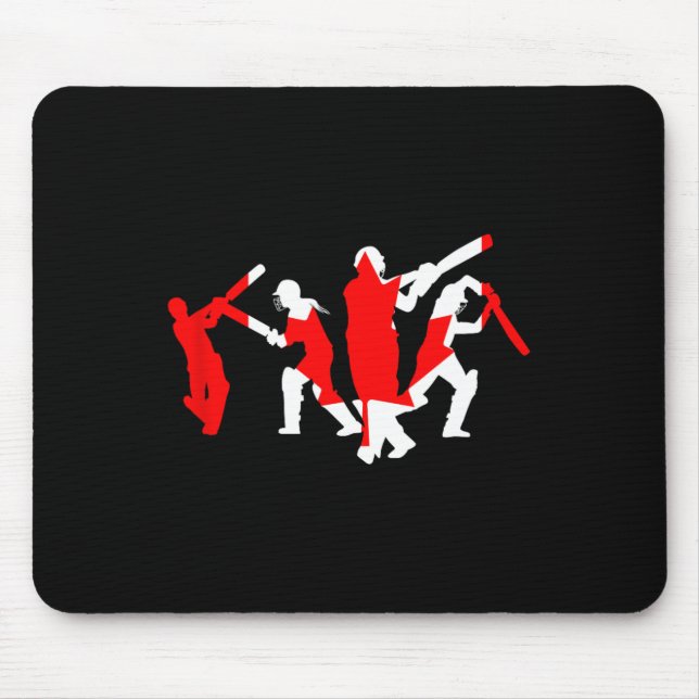 Cricket Player Design  Mouse Pad (Front)