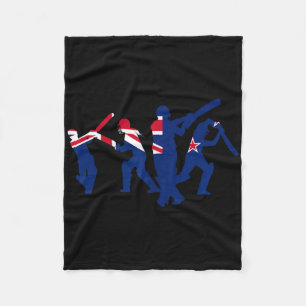 Cricket Player Designs Fleece Blanket
