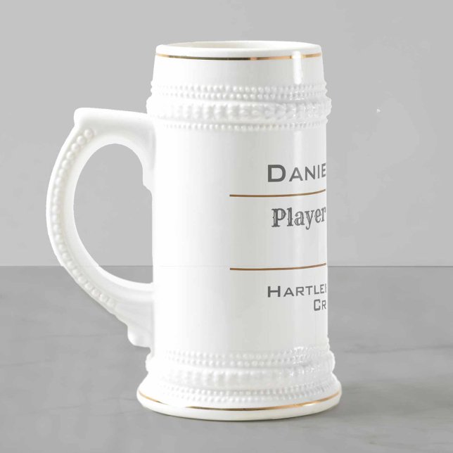 Cricket Player of the Season Beer Stein (Creator Uploaded)