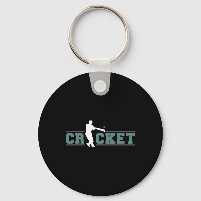Cricket Player Sport 3  Key Ring (Front)
