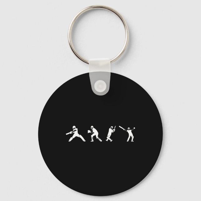 Cricket Player Sport  Key Ring (Front)