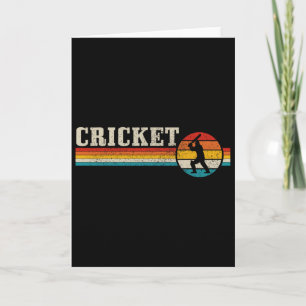 Cricket Player Sports Vintage Retro Cricket Card