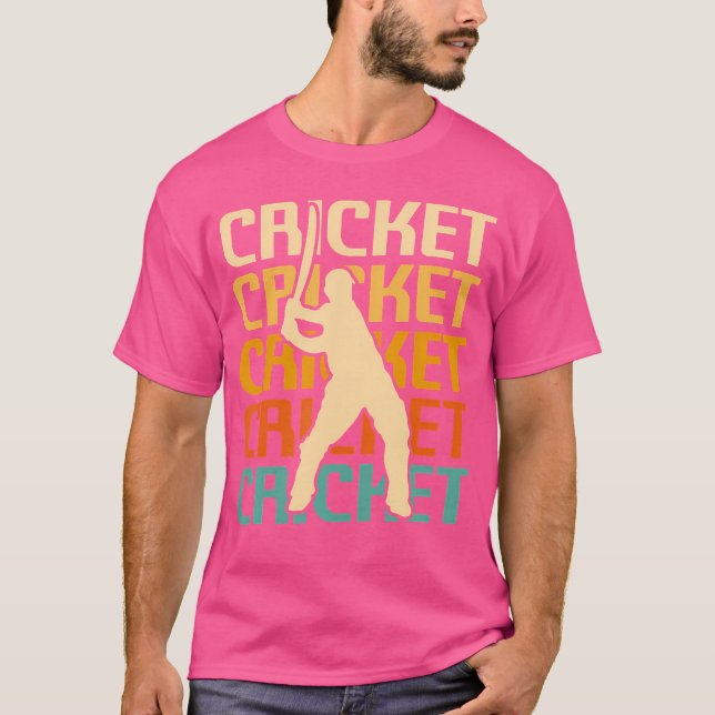 Cricket Player T-Shirt (Front)