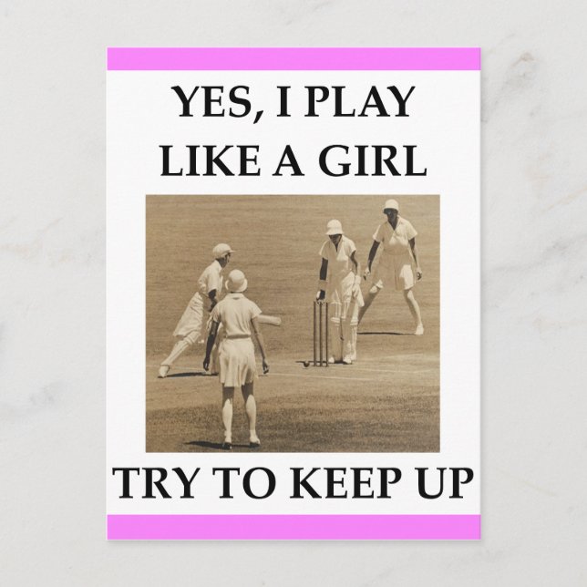 CRICKET POSTCARD (Front)