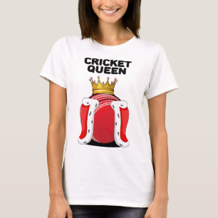 Cricket Queen Womens Cricket Girls Cricket Player T-Shirt