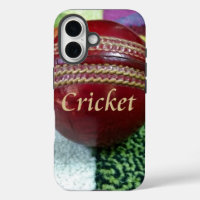 Cricket: Red Hard Ball Art Print