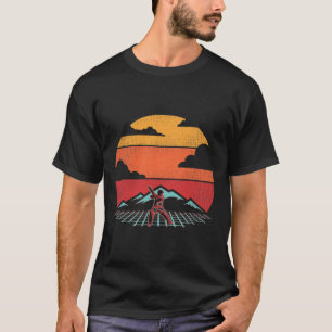 Cricket Retro Vintage 80s Style Coach Player Gift  T-Shirt