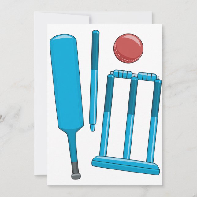 Cricket Set Invitations (Front)