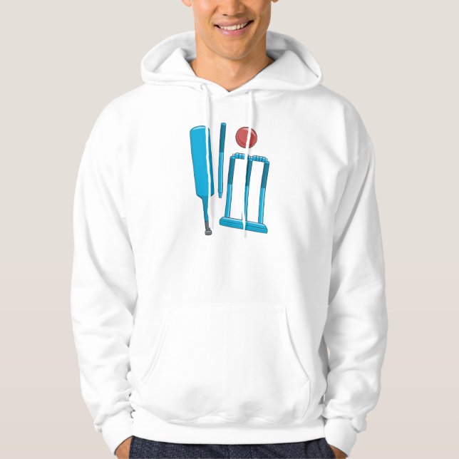 Cricket Set Mens Hoodie (Front)