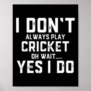 Cricket Shirt - Athletic Clothes For Kids Men And  Poster