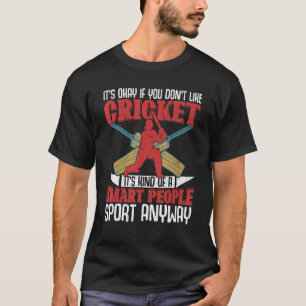 Cricket Smart People Sport Player Coach Graphic T-Shirt