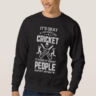 Cricket Smart Player Sport Graphic Sweatshirt