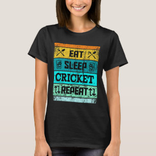 Cricket Sport Cricket Team Eat Sleep Cricket Jerse T-Shirt