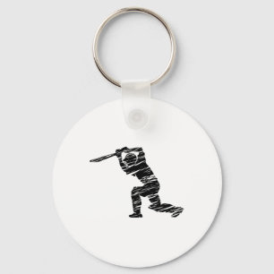 Cricket Sport Player 1 Key Ring
