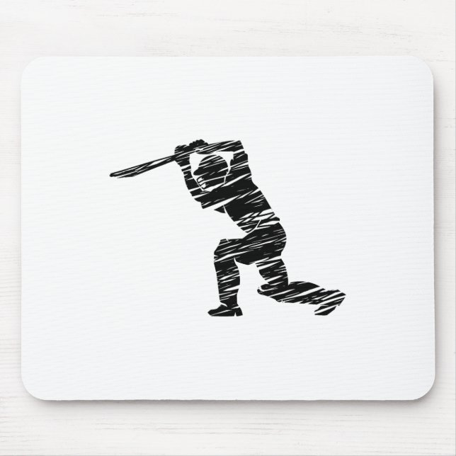 Cricket Sport Player 1  Mouse Pad (Front)