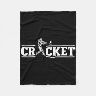 Cricket Sport Player Cricket Lover Fleece Blanket