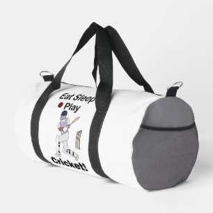 Cricket Sports Eat Sleep Play Cricket Duffle Bag